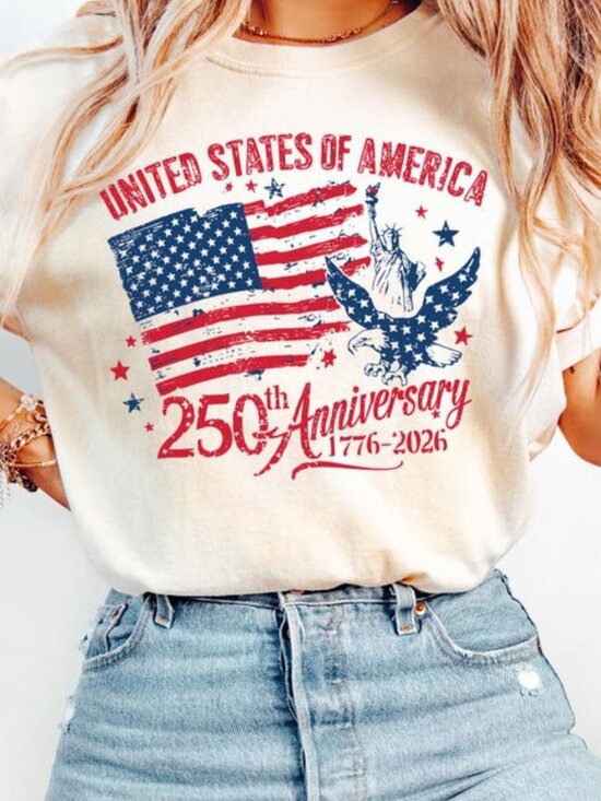 Tops - America 250th Anniversary Shirt, Patriotic Eagle Tee